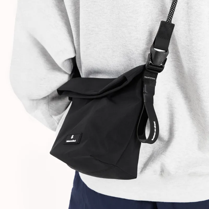 LIVEBOX EN DIRECT Nylon Bucket Bag, Crossbody Bag Regular Men's Black-5