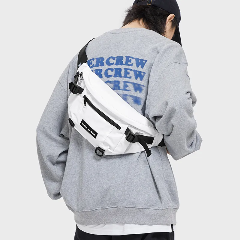 LIVEBOX EN DIRECT Nylon Fanny Pack Unisex Ecru-4