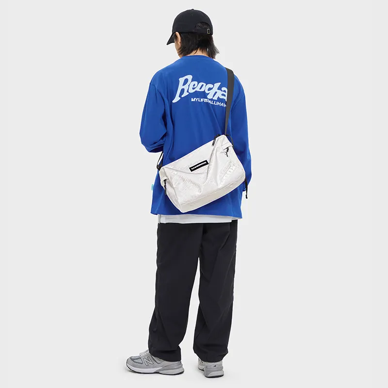 LIVEBOX EN DIRECT Nylon Fabric Gym Bag Shoulder Bag Crossbody Bag Medium Size Men's Multicolor-6