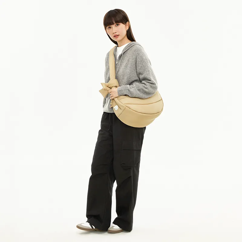 LIVEBOX EN DIRECT Nylon One Shoulder Crossbody Dumpling Bag Large Size Women's Multicolor-4