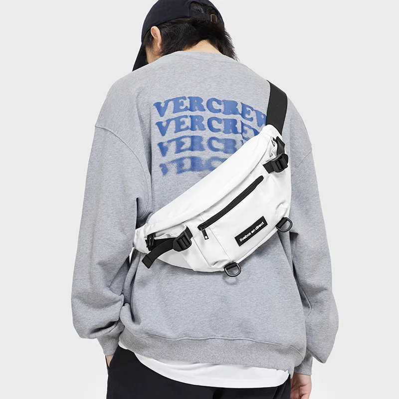 LIVEBOX EN DIRECT Nylon Fanny Pack Unisex Ecru-3