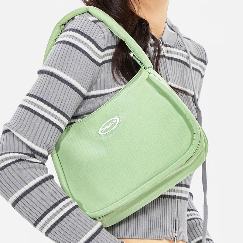 LIVEBOX EN DIRECT Polyester Shoulder Bag Regular Women's Green/Purple/Yellow-2