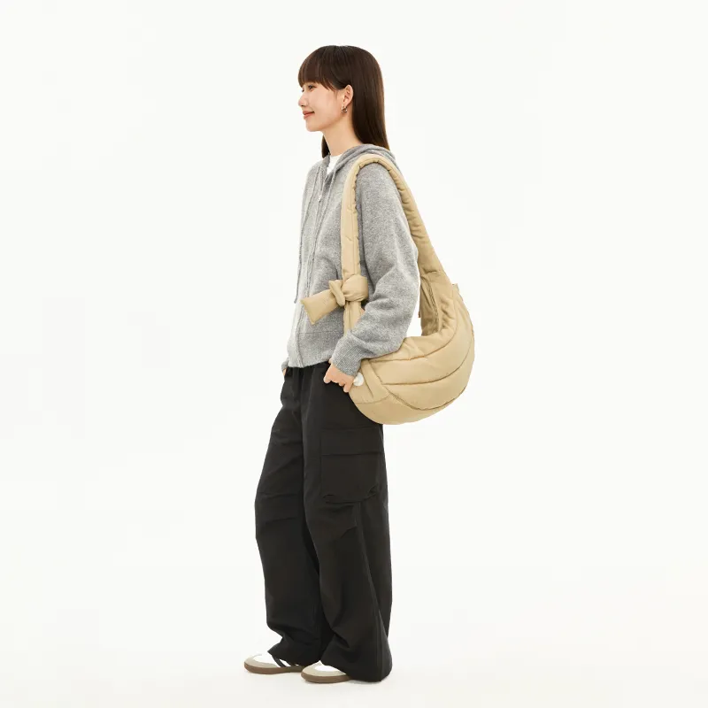 LIVEBOX EN DIRECT Nylon One Shoulder Crossbody Dumpling Bag Large Size Women's Multicolor-5
