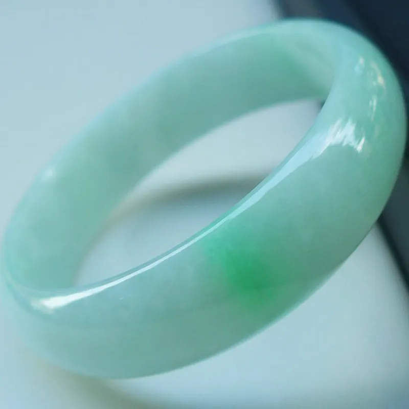Jade Blossom Glutinous Jade Jadeite Bangles Kids'-3