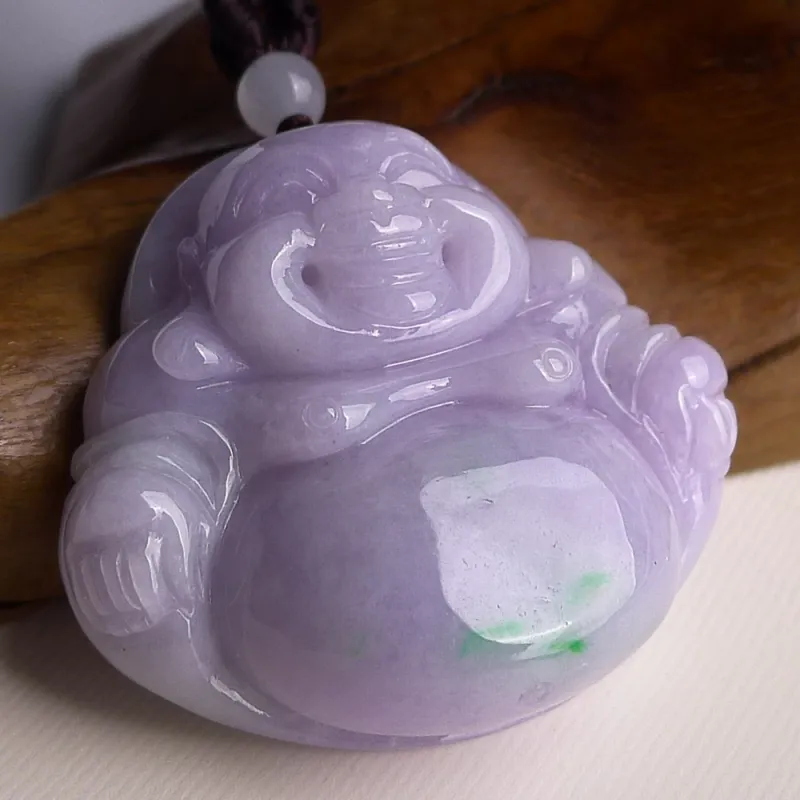 Jade Blossom Glutinous Jade Jadeite Pendants Unisex-1