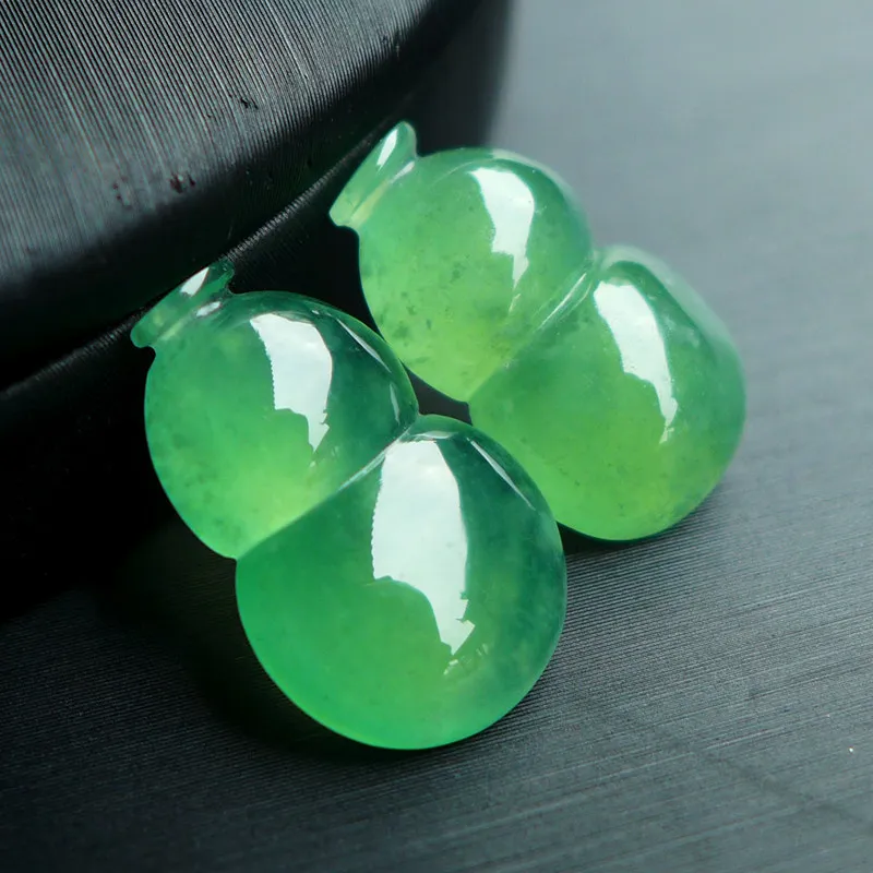 Jade Blossom Glutinous Jade Jadeite Ring Face Unisex-1