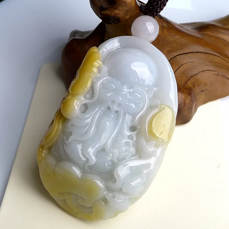 Jade Blossom Glutinous Jade Jadeite Collectible Ornament Unisex-2