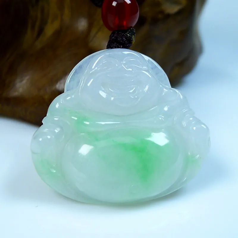 Jade Blossom Glutinous Jade Jadeite Pendants Unisex-1