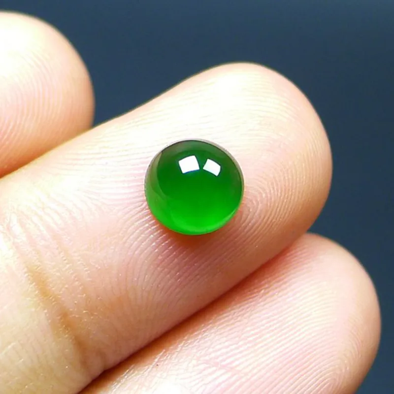 Jade Blossom Glutinous Jade Jadeite Ring Face Unisex-2