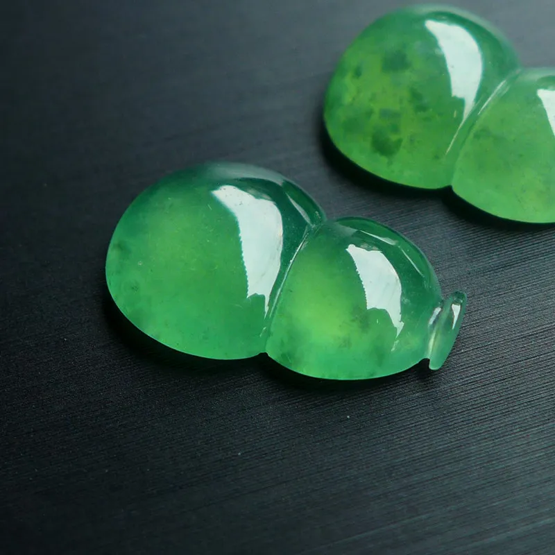 Jade Blossom Glutinous Jade Jadeite Ring Face Unisex-4