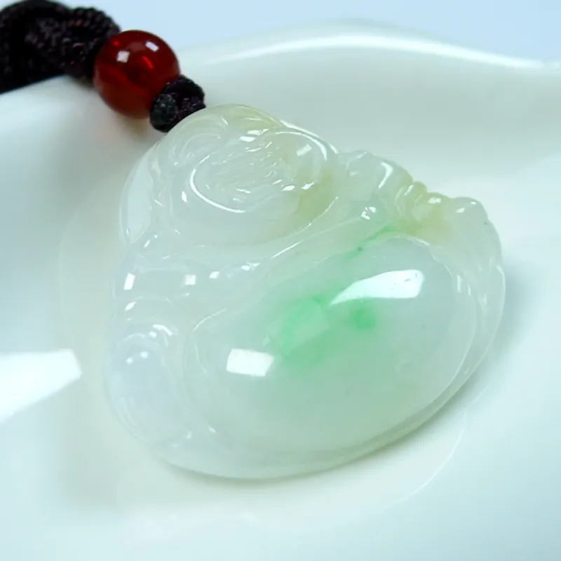 Jade Blossom Glutinous Jade Pendants Unisex-2