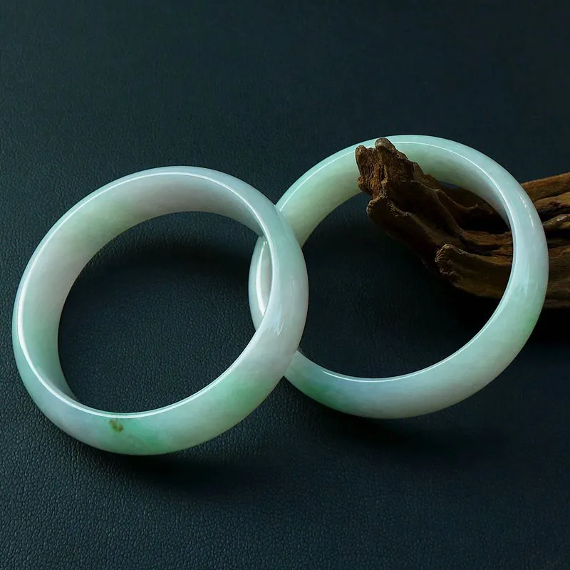 Jade Blossom Glutinous Jade Jadeite Bangles Kids'-4