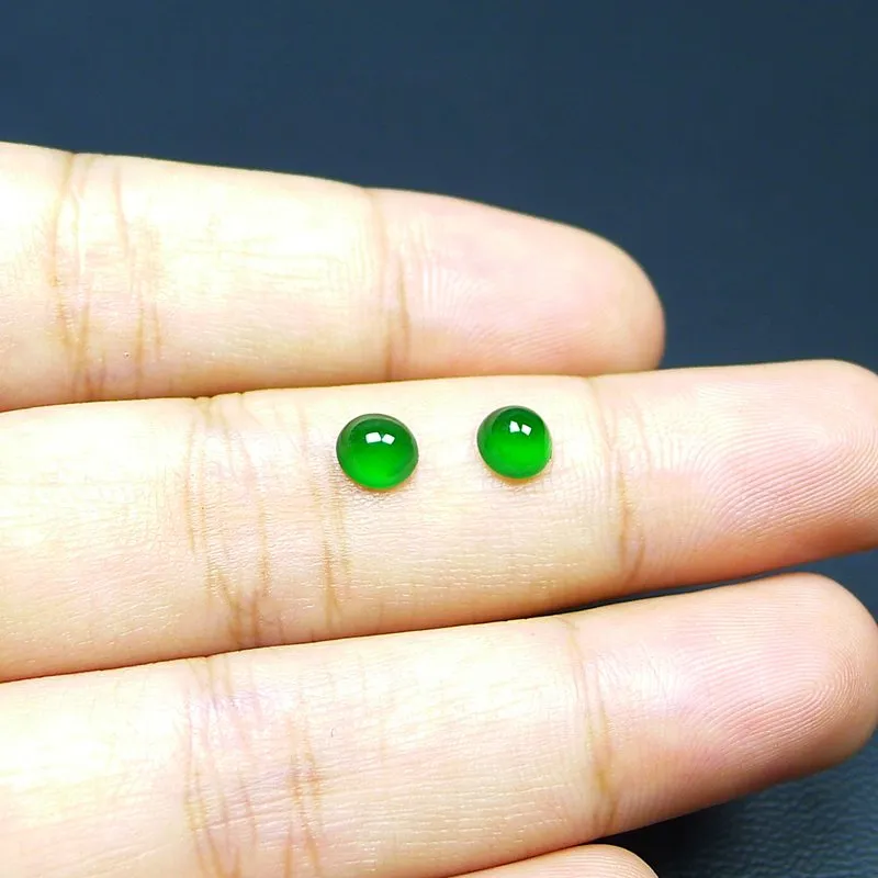 Jade Blossom Glutinous Jade Jadeite Ring Face Kids'-4