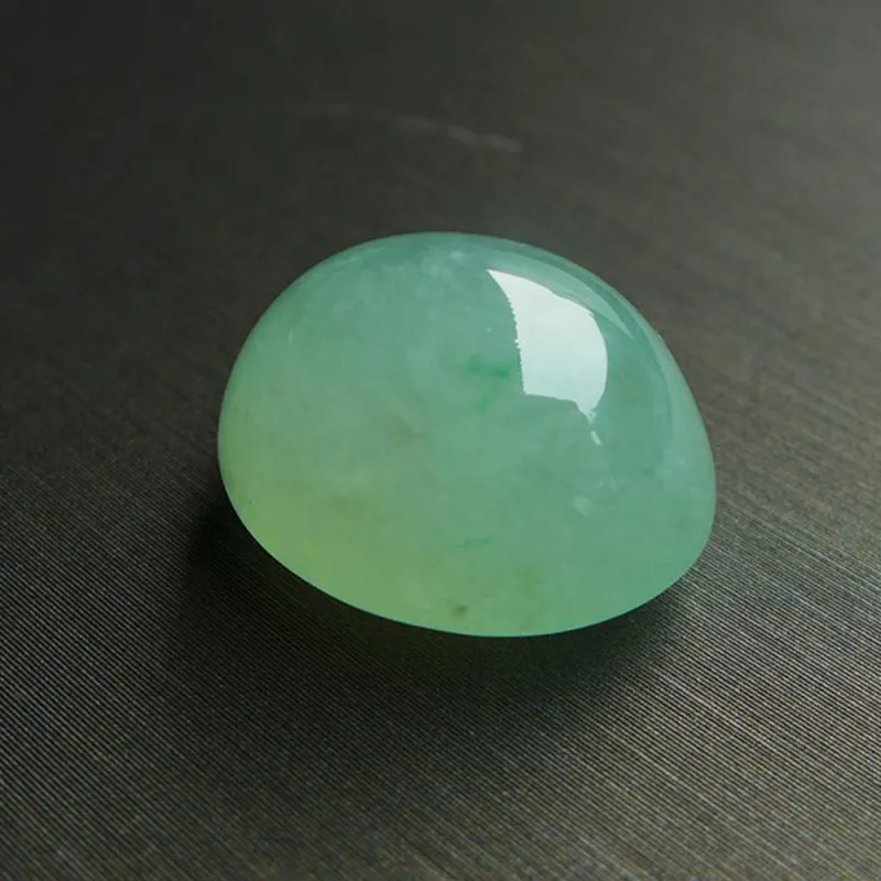Jade Blossom Ice Glutinous Jadeite Ring Face Unisex-4