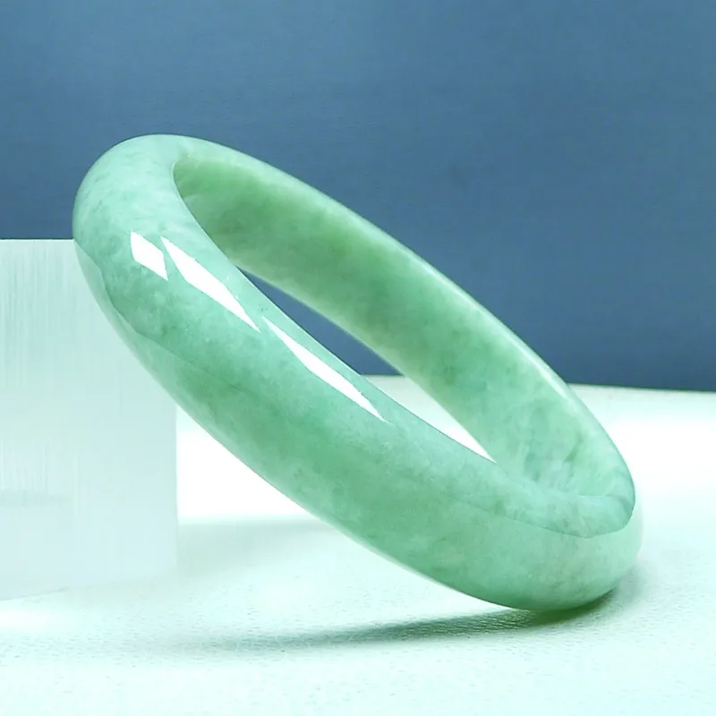 Jade Blossom Glutinous Jade Jadeite Bangles Women's-1