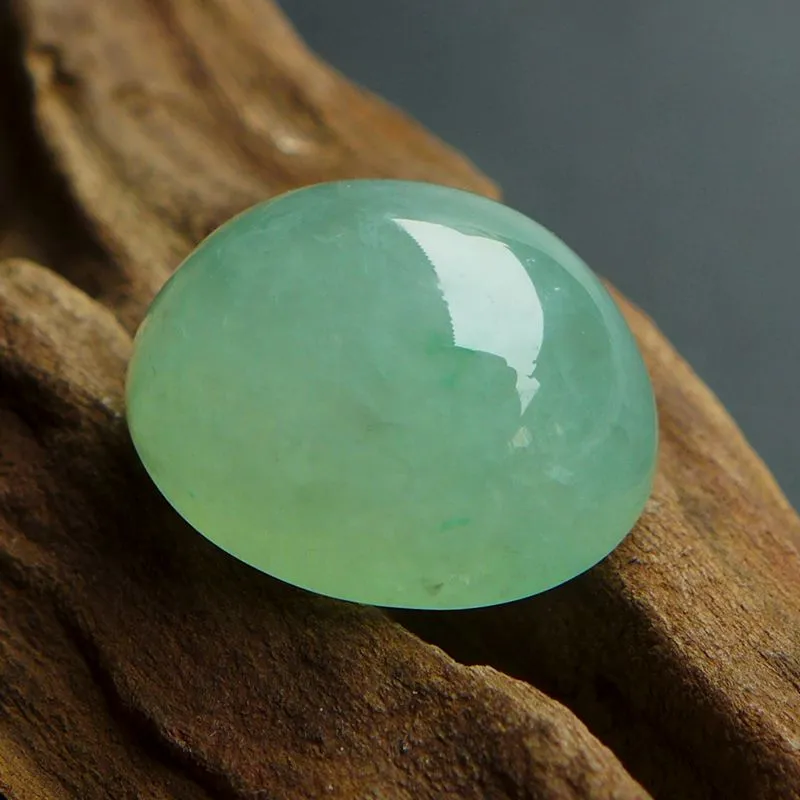 Jade Blossom Ice Glutinous Jadeite Ring Face Unisex-3