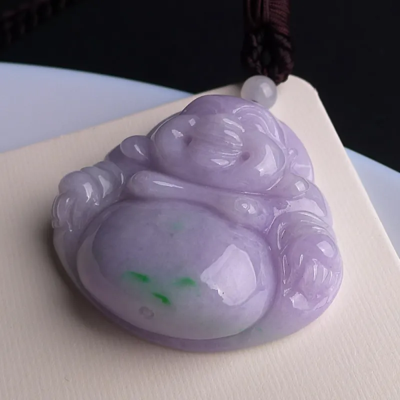 Jade Blossom Glutinous Jade Jadeite Pendants Unisex-4