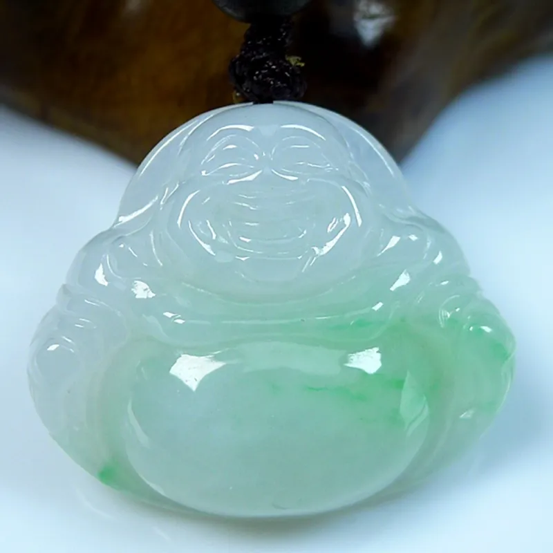Jade Blossom Glutinous Jade Jadeite Pendants Unisex-1