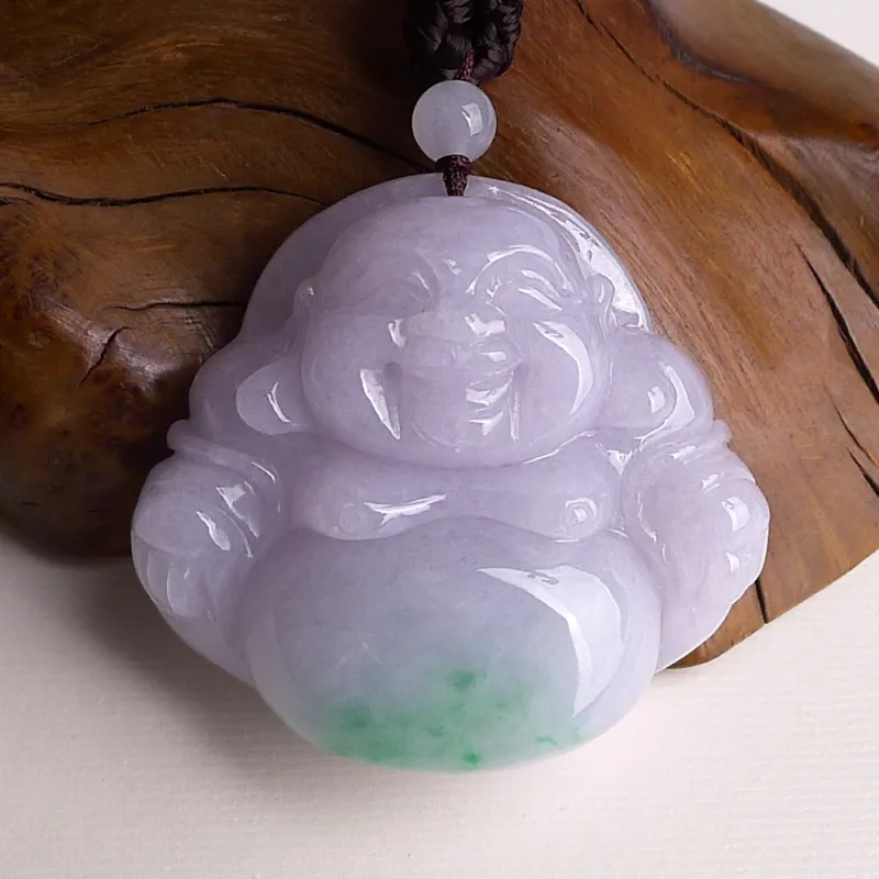 Jade Blossom Glutinous Jade Jadeite Pendants Unisex-4