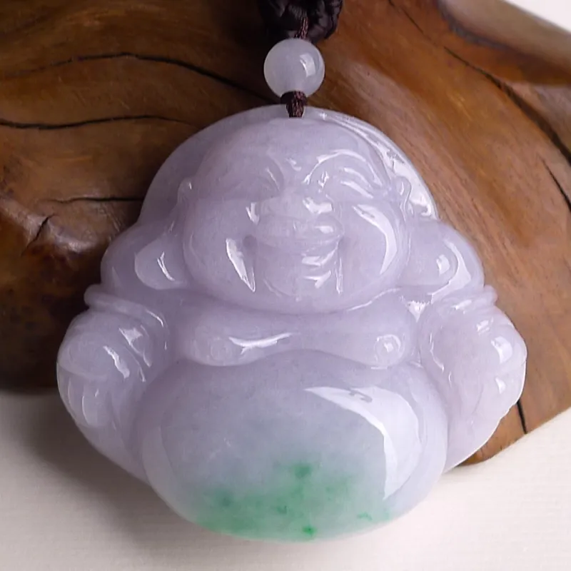 Jade Blossom Glutinous Jade Jadeite Pendants Unisex-1
