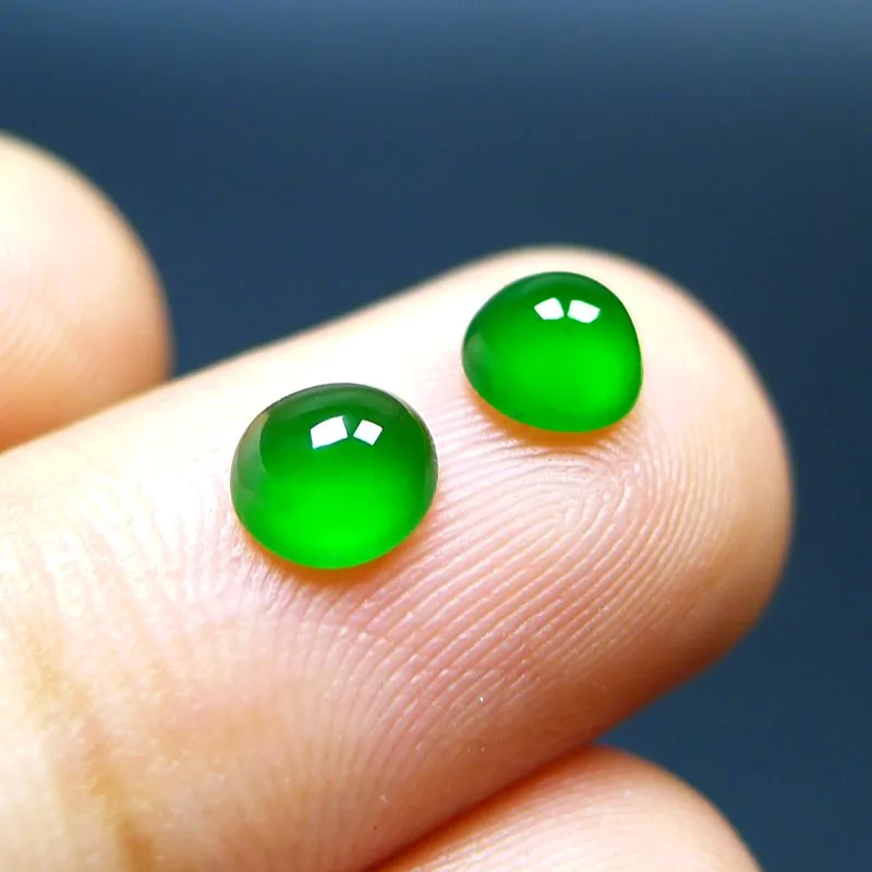 Jade Blossom Glutinous Jade Jadeite Ring Face Kids'-2