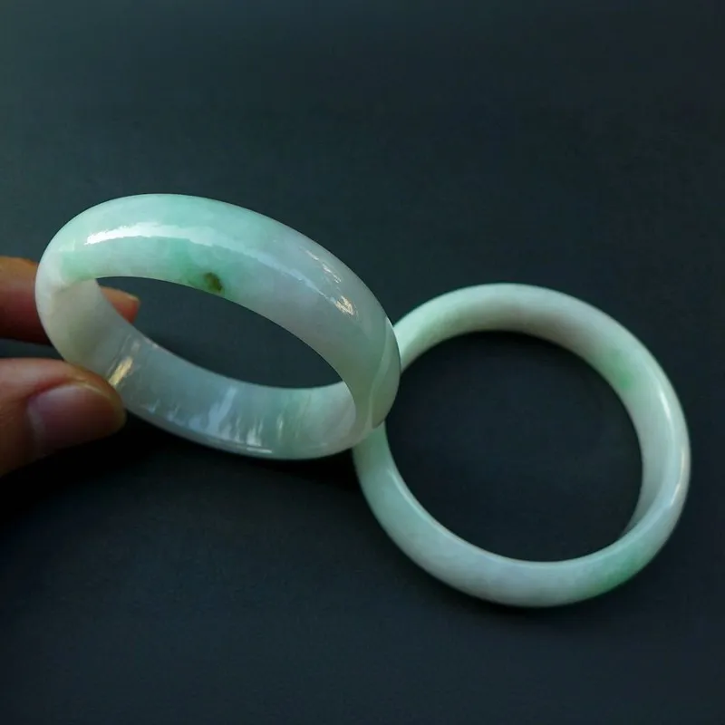 Jade Blossom Glutinous Jade Jadeite Bangles Kids'-2