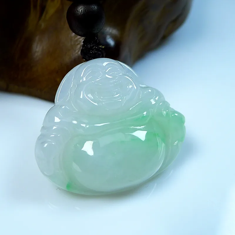 Jade Blossom Glutinous Jade Jadeite Pendants Unisex-3