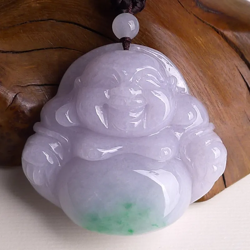 Jade Blossom Glutinous Jade Jadeite Pendants Unisex-2
