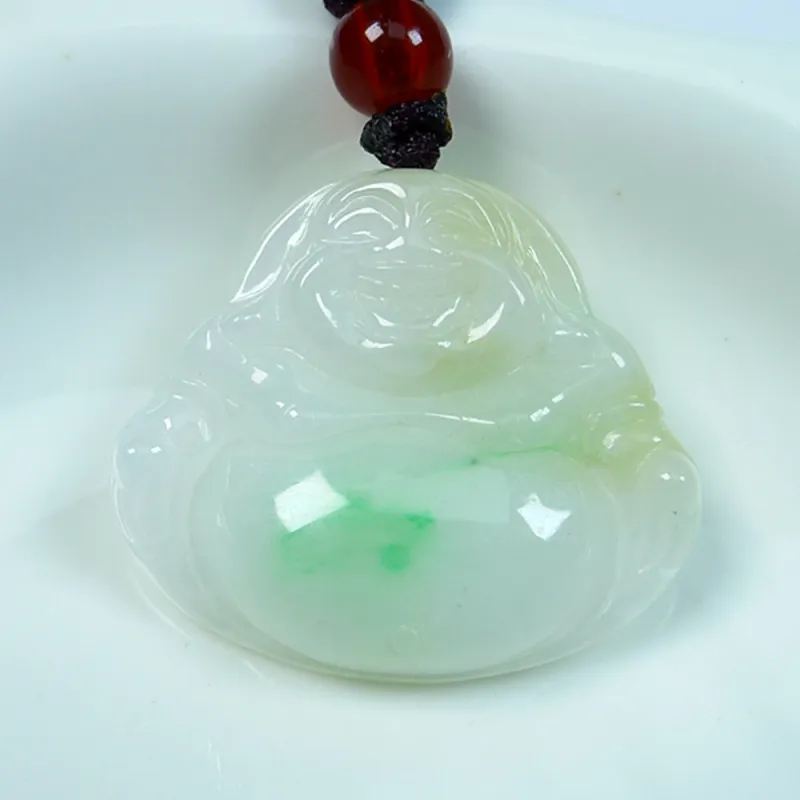 Jade Blossom Glutinous Jade Pendants Unisex-1