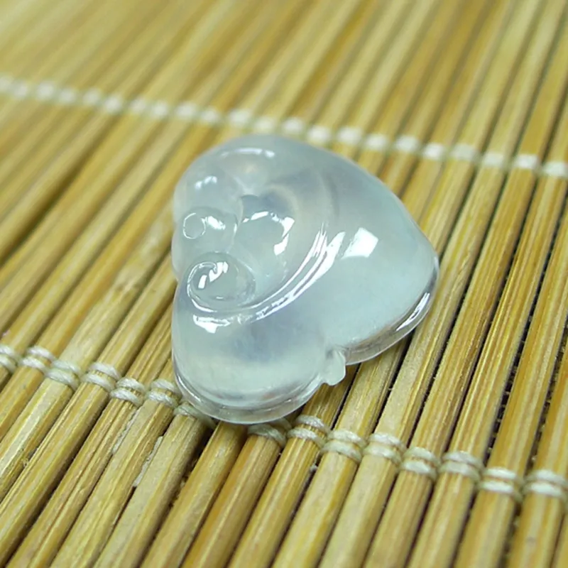 Jade Blossom Glutinous Jade Jadeite Pendants Unisex-2