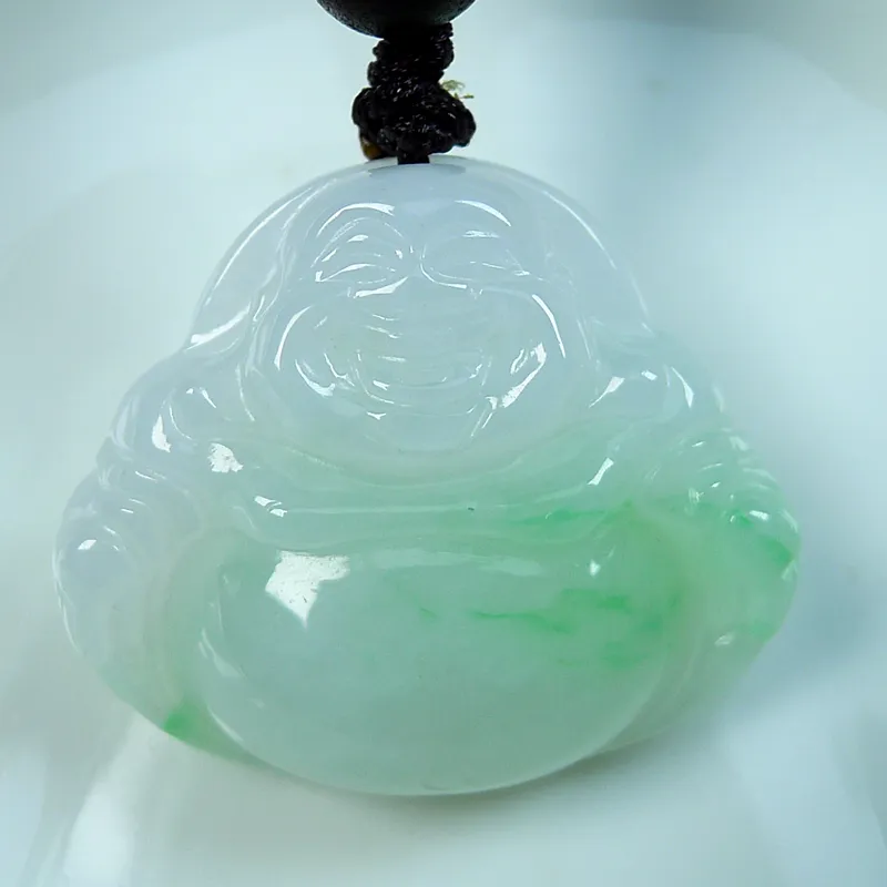 Jade Blossom Glutinous Jade Jadeite Pendants Unisex-2