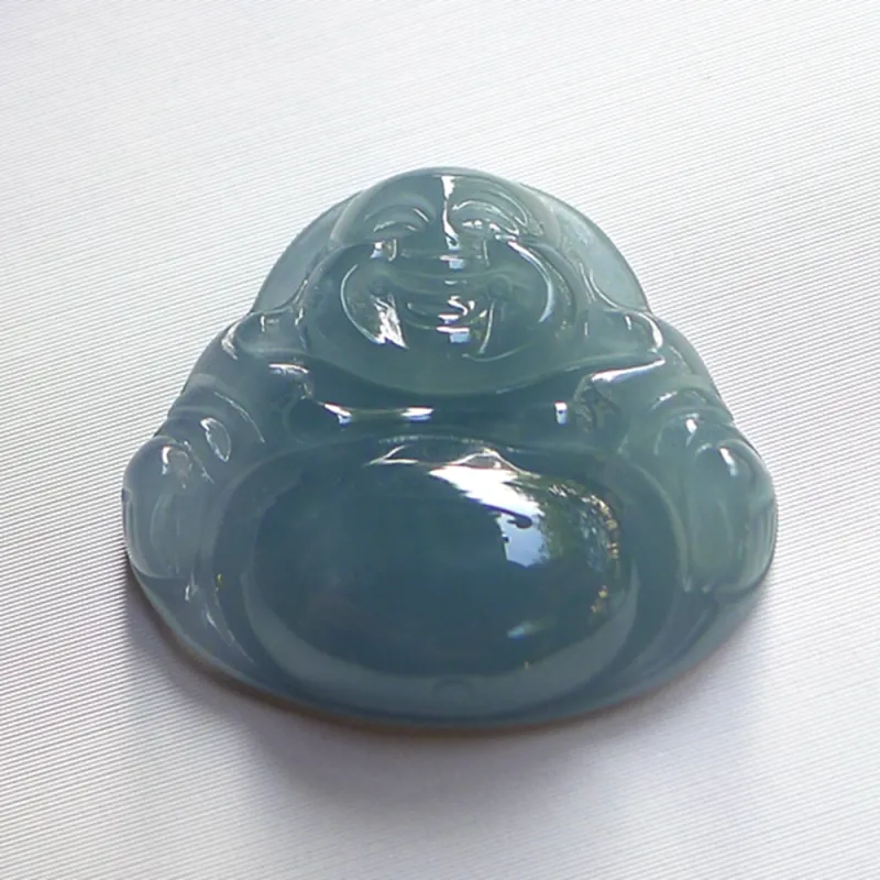 Jade Blossom Glutinous Jade Jadeite Pendants Unisex-3