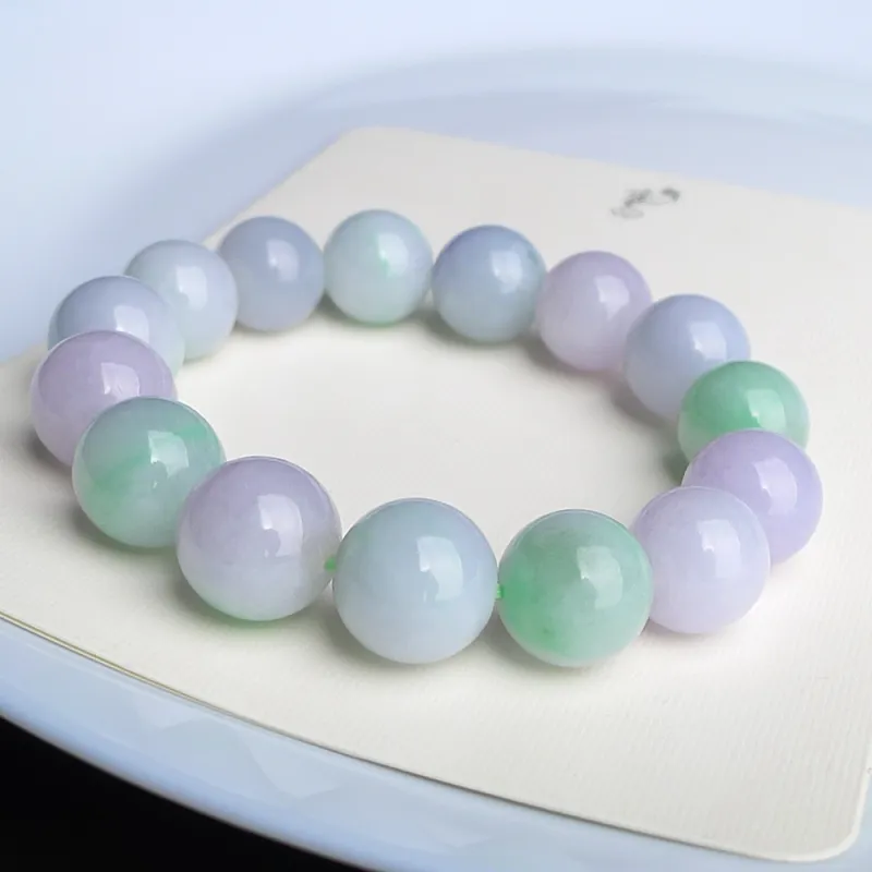 Jade Blossom Glutinous Jade Jadeite Bracelets Women's-2