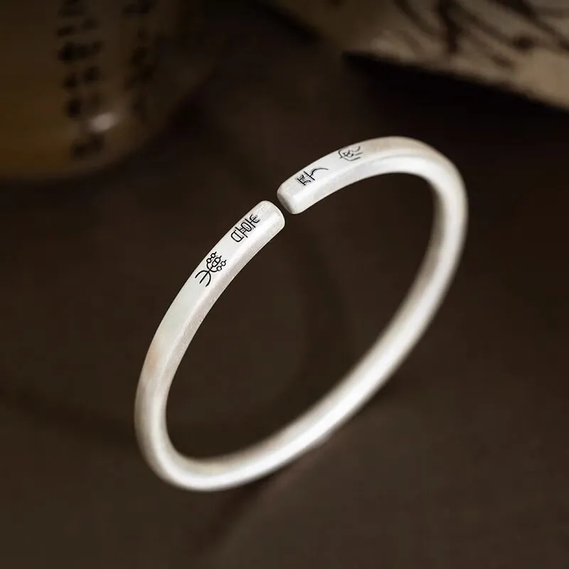 Hui Xuan Charm 999 Fine Silver Bangles Unisex-1