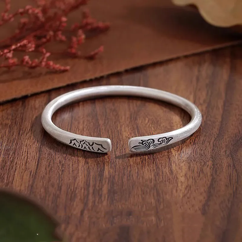 Hui Xuan Charm 999 Fine Silver Sterling Silver Bracelets Unisex-4