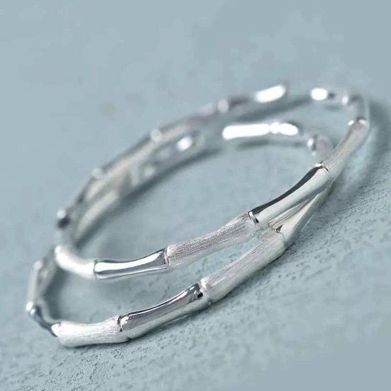Hui Xuan Charm 999 Fine Silver Bangles Women's-4