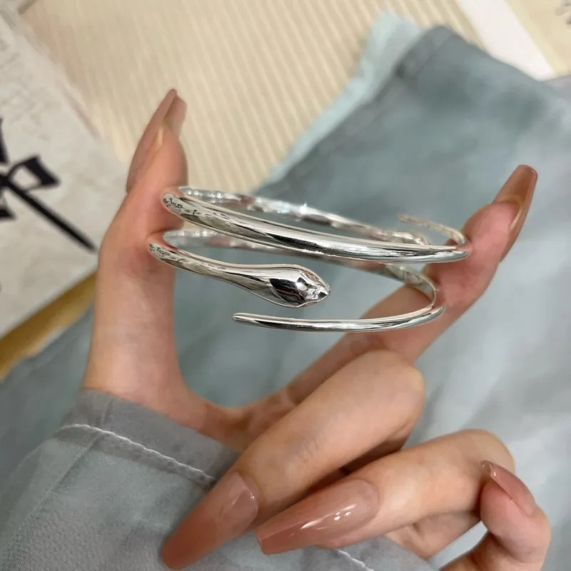 Hui Xuan Charm 999 Fine Silver Bangles Women's-2