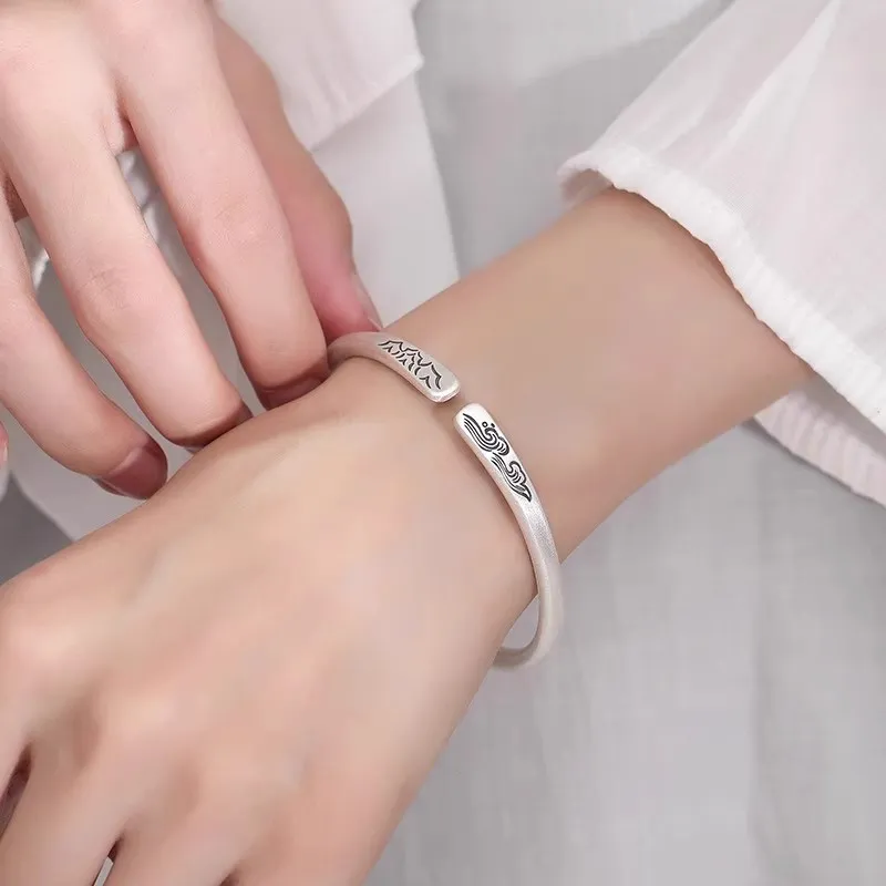 Hui Xuan Charm 999 Fine Silver Sterling Silver Bracelets Unisex-5