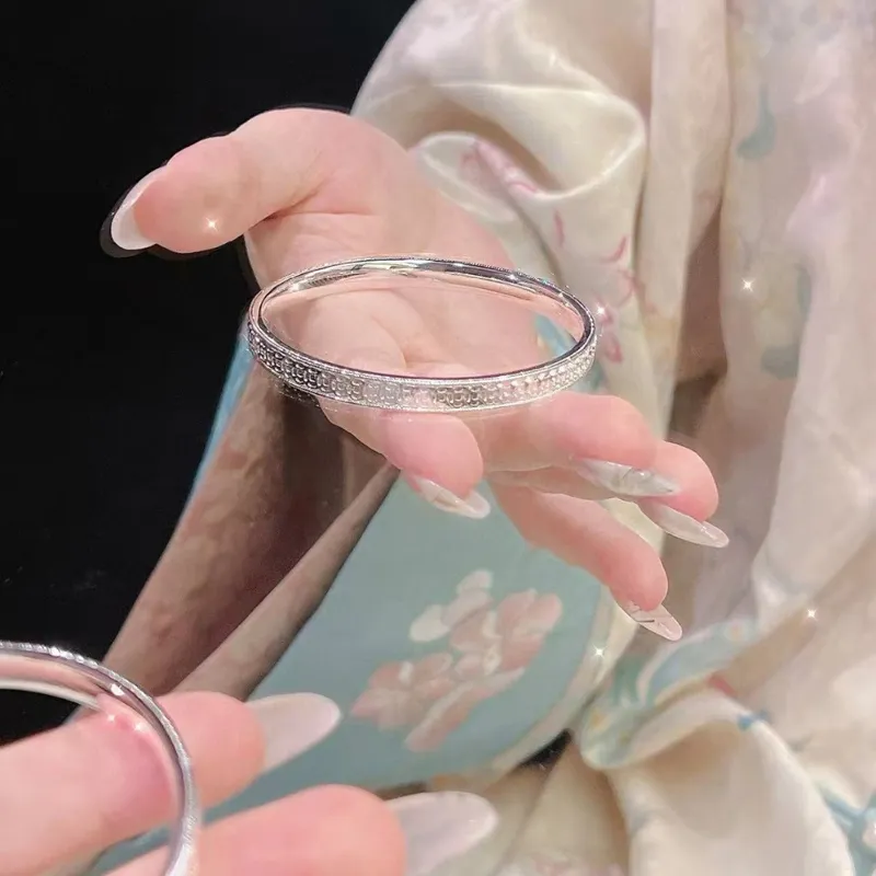 Hui Xuan Charm 999 Fine Silver Bangles Women's-2