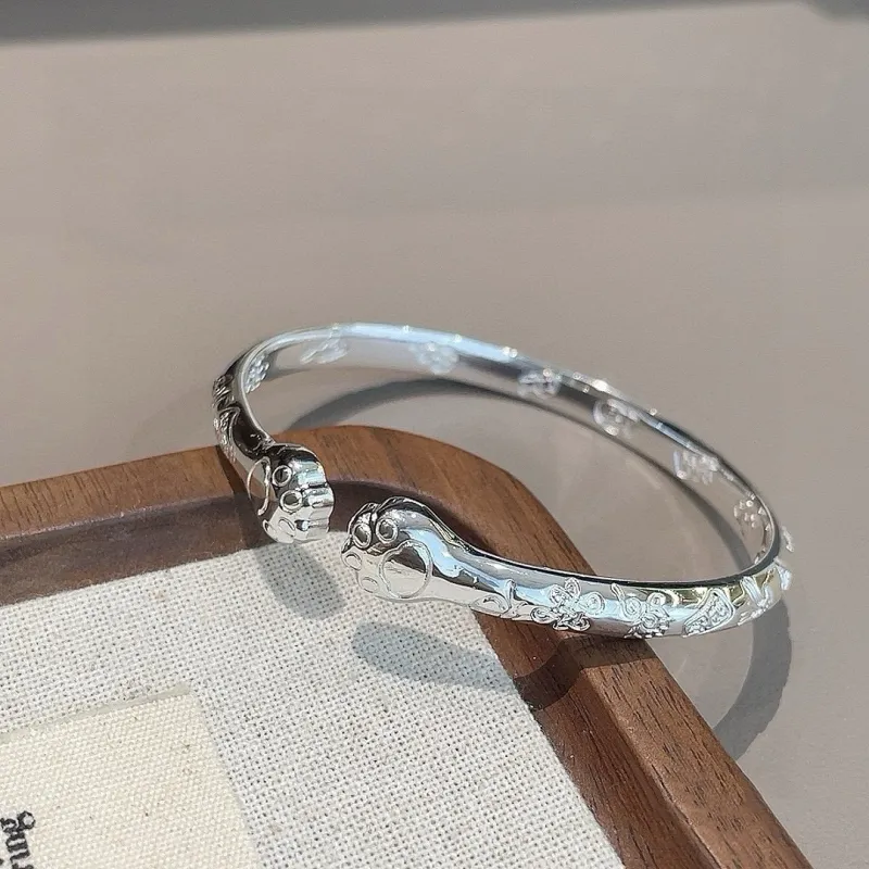 Hui Xuan Charm 999 Fine Silver Bangles Women's-6