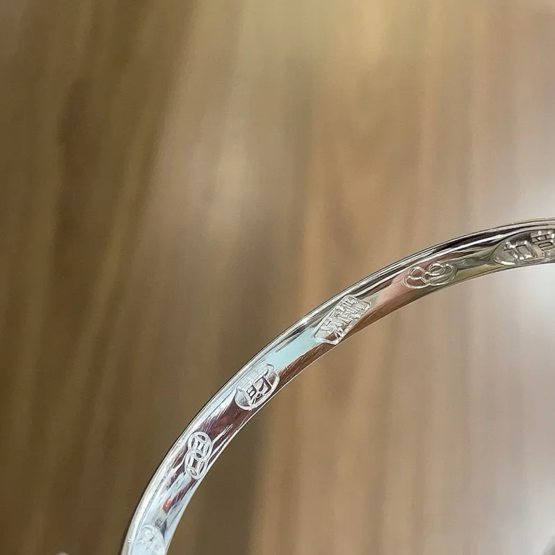 Hui Xuan Charm 999 Fine Silver Bangles Women's-4