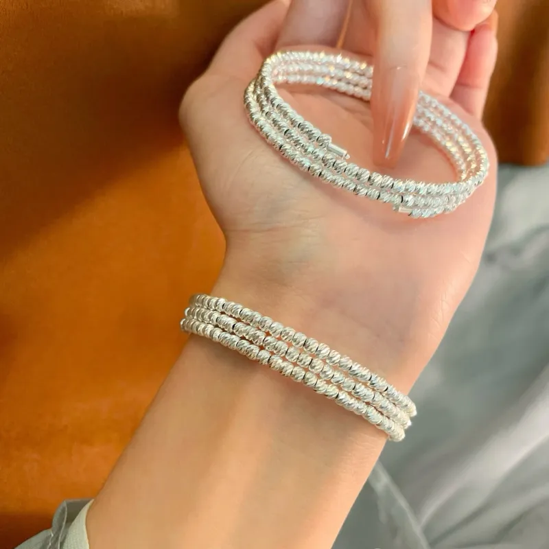 Hui Xuan Charm 999 Fine Silver Bangles Women's-4