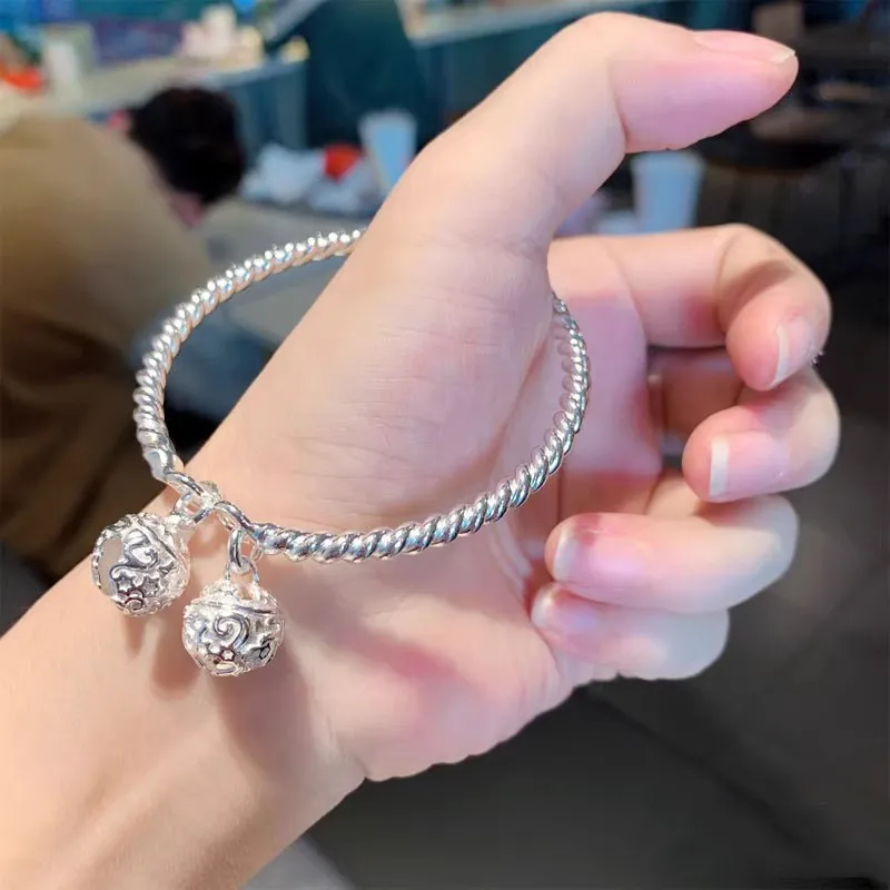 Hui Xuan Charm Sterling Silver Bangles Women's-1