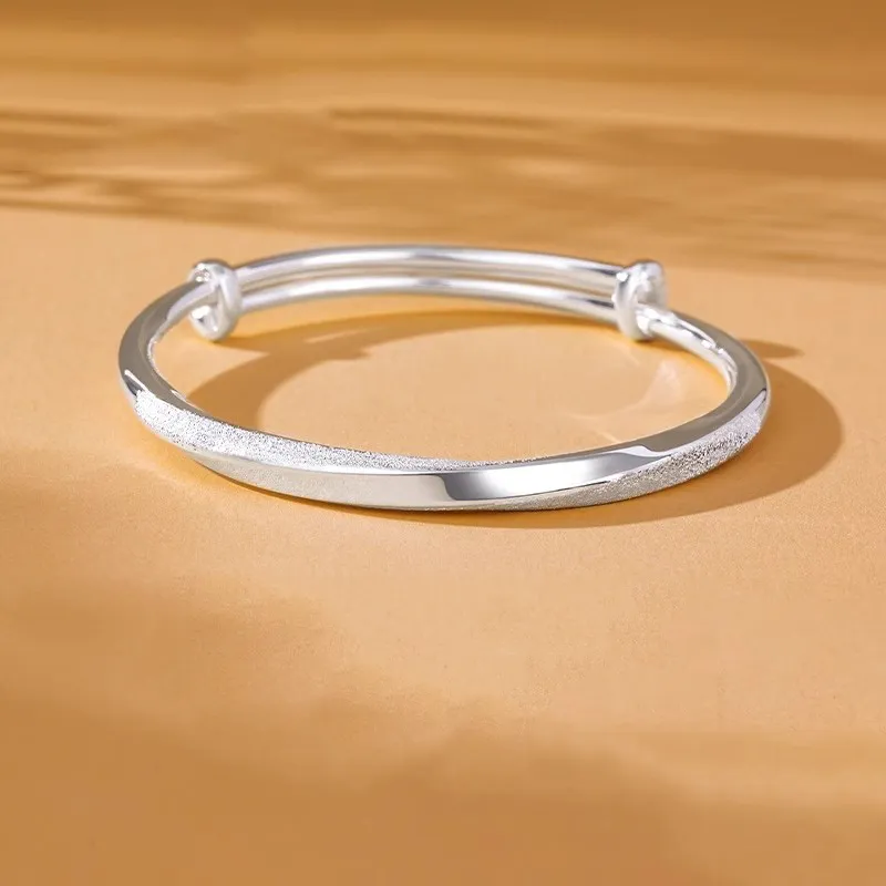 Hui Xuan Charm 999 Fine Silver Bangles Women's-2