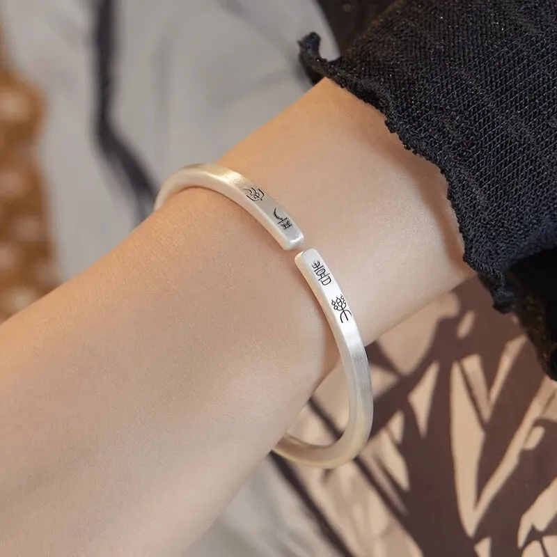 Hui Xuan Charm 999 Fine Silver Bangles Unisex-3