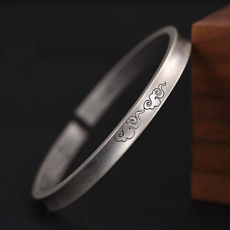 Hui Xuan Charm 999 Fine Silver Bangles Unisex-4