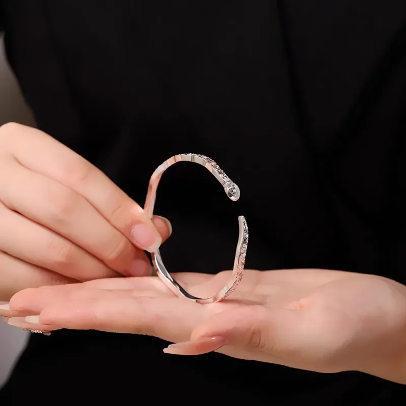 Hui Xuan Charm 999 Fine Silver Sterling Silver Bracelets Women's-5