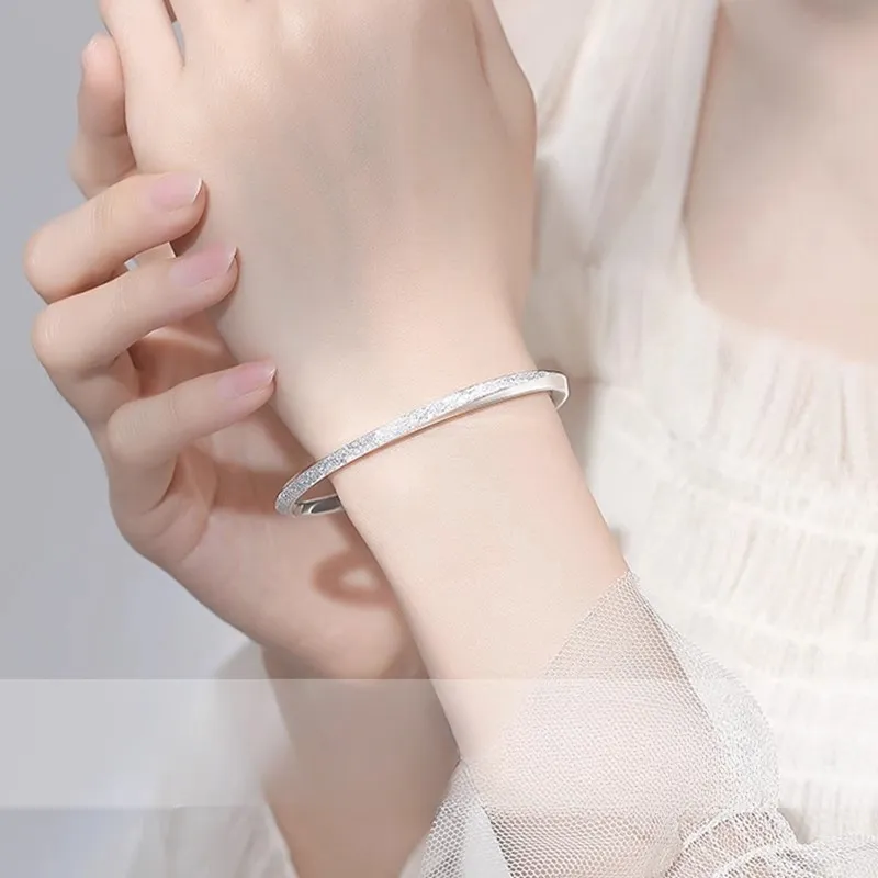 Hui Xuan Charm 999 Fine Silver Bangles Women's-4