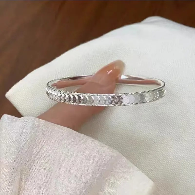 Hui Xuan Charm 999 Fine Silver Bangles Women's-6