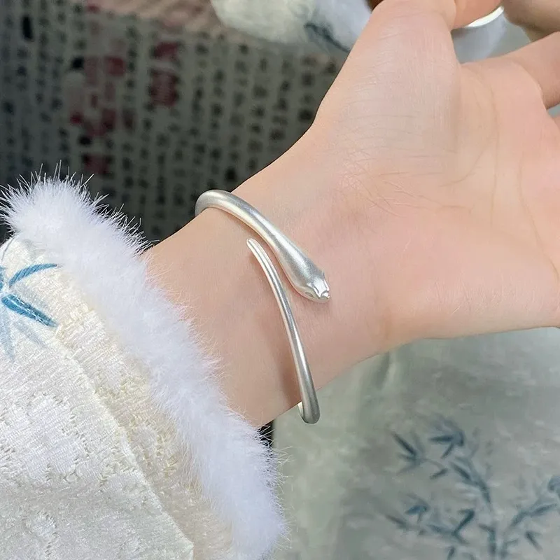 Hui Xuan Charm 999 Fine Silver Bangles Women's-9